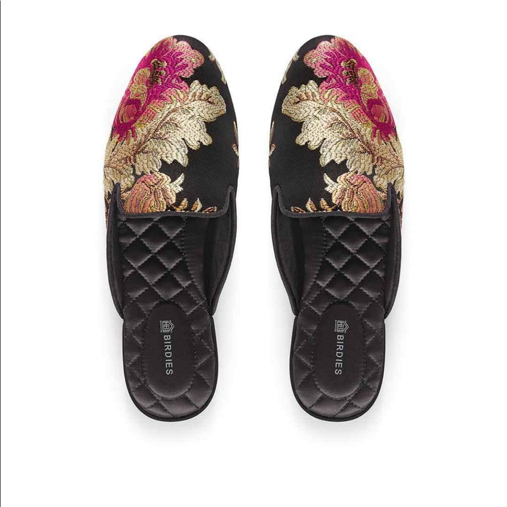 Birdies - Phoebe Floral Jacquard Slide Mule NWT